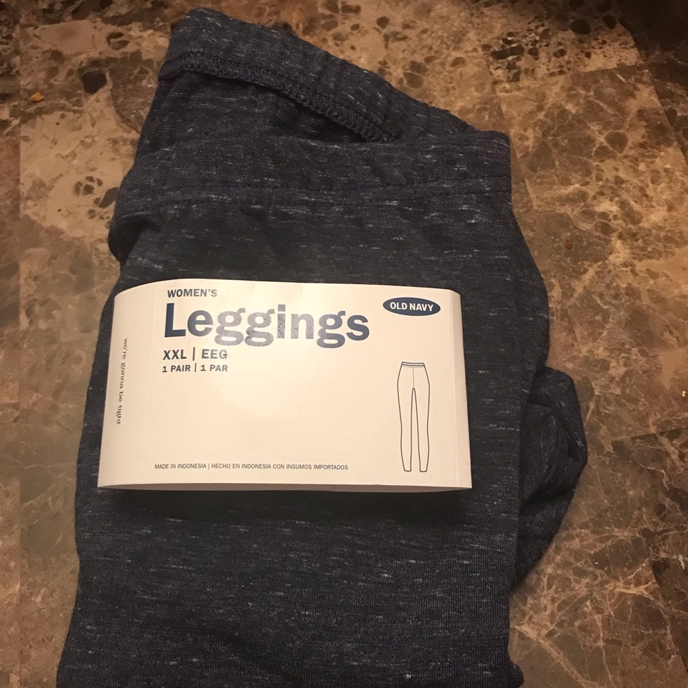 Women’s XXL blue leggings ...NWT